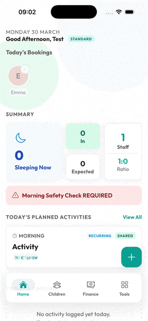 GIF: Performing a daily safety check