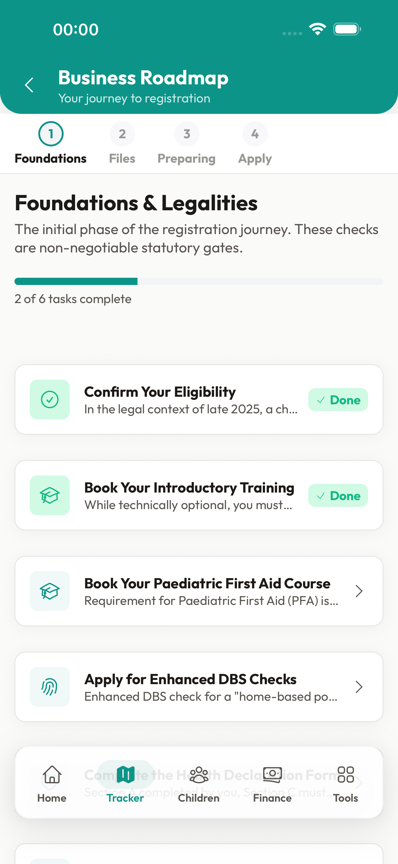 TRACKER: Registration Progress for your new setting